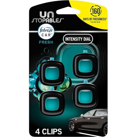 Unstopables Car Odor-Fighting Car Freshener Vent Clip Fresh Scent, .07 oz. - Picture 7 of 7